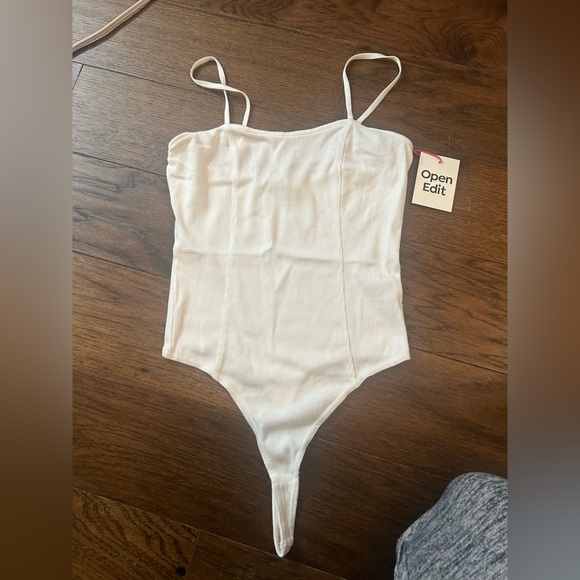 Open Edit Rib Bodysuit - Picture 1 of 4